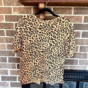 We The Free Leopard Print Top